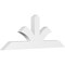 Ekena Millwork Richland Architectural Grade PVC Gable Bracket, 72"W x 27"H x 4"D x 6"F, 9/12 Pitch GBP072X27X0406RIC00 - alternate 1